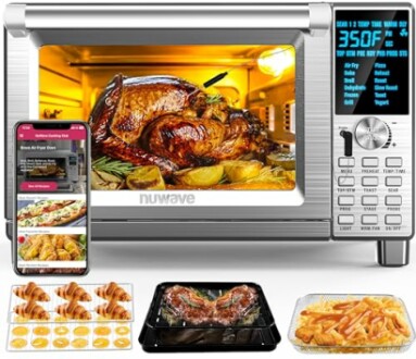Nuwave Bravo Air Fryer Toaster Smart Oven Review - Best 12-in-1 Countertop Convection Oven
