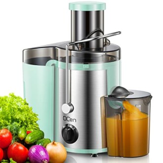 Qcen Juicer Machine Review - 500W Centrifugal Juicer Extractor with Wide Mouth 3” Feed Chute